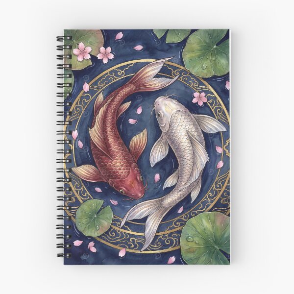 Item preview, Yin Yang Koi Fish Pond Japanese Art designed and sold by SnazzifyDigital.