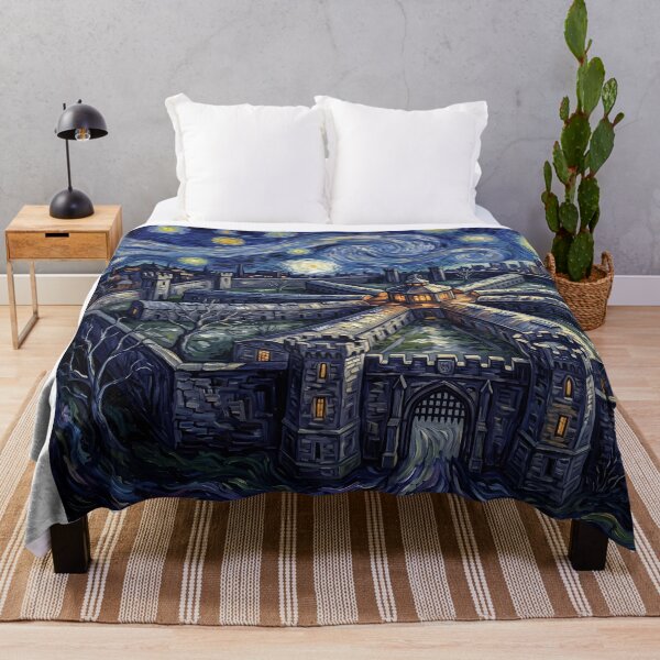 Item preview, Eastern State Penitentiary Starry Night Historical Landscape designed and sold by Bad-Decisions-Designs.