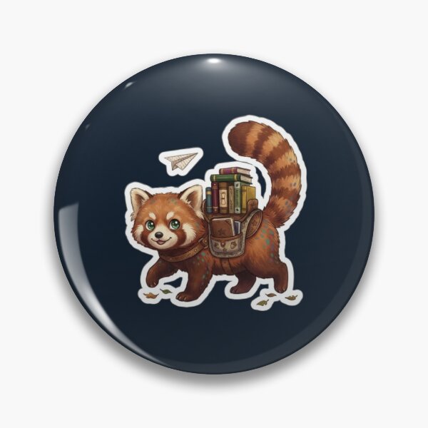 Item preview, Cute Book Red Panda Reading Back To School Sticker Art designed and sold by ArtivaaStudio.