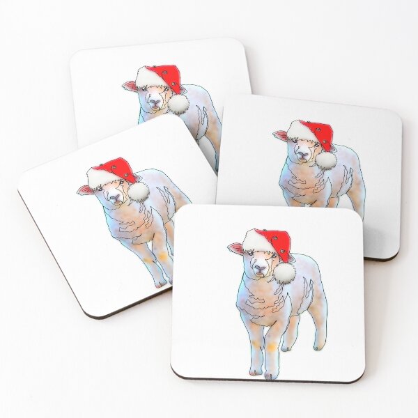 Item preview, Cindy the Sheep in a santa Hat – animalzinhats designed and sold by Ashley’sAnimalz.