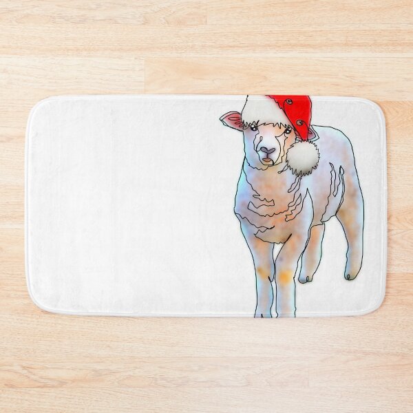 Item preview, Cindy the Sheep in a santa Hat – animalzinhats designed and sold by Ashley’sAnimalz.