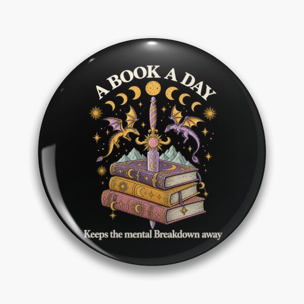 Item preview, A Book A Day Fantasy Dragon Sword Bookish Reader Graphic designed and sold by RamonaTeal.