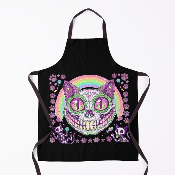 Item preview, Pastel Goth Rainbow Cat Skull - Creepy Kawaii Skeleton designed and sold by Retro Whiskers.