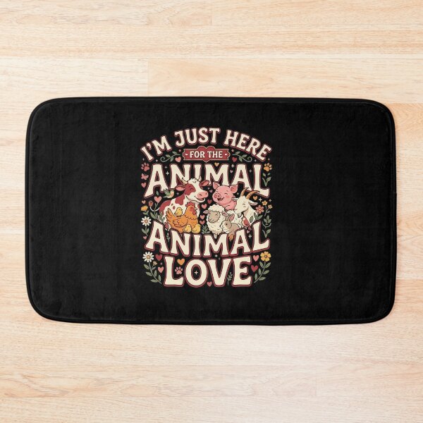Item preview, I’m Just Here For The Animal Love– Funny Vegan Plant Based Food Lover  designed and sold by AmeliaShirts.