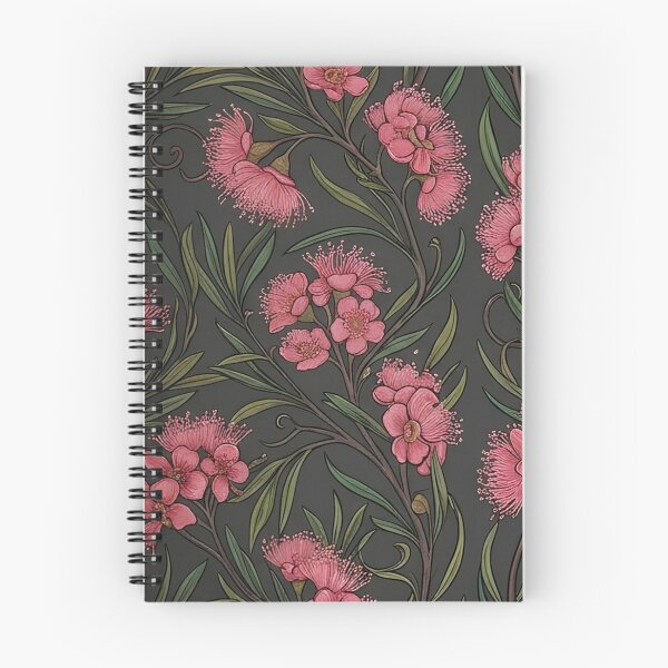 Item preview, Native Crimson Bell Flowers Dark Moody Pattern designed and sold by Studio BC.