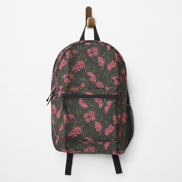 Item preview, Native Crimson Bell Flowers Dark Moody Pattern designed and sold by Studio BC.