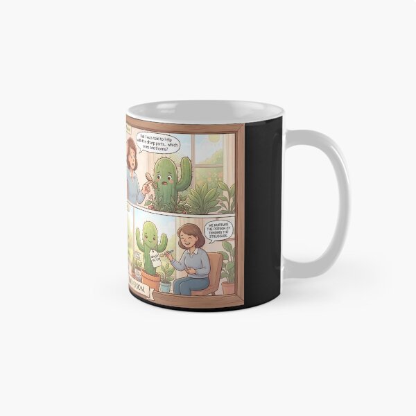 Item preview, Depression Care Plan – Comic with cactus metaphor designed and sold by Mianku | Für das Leben.