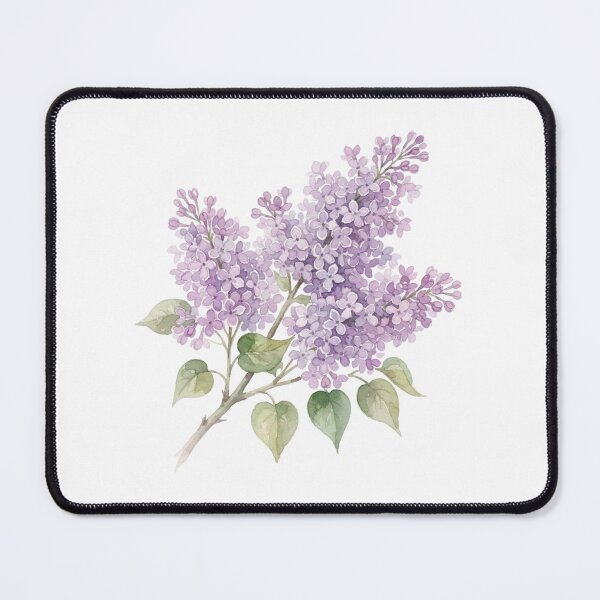 Item preview, Watercolor Purple Lilac Flowers Botanical Art Design designed and sold by bvdesignart.