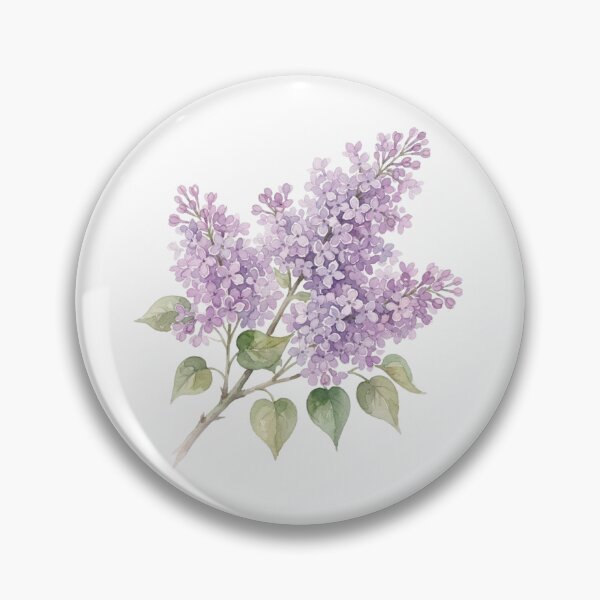 Item preview, Watercolor Purple Lilac Flowers Botanical Art Design designed and sold by bvdesignart.