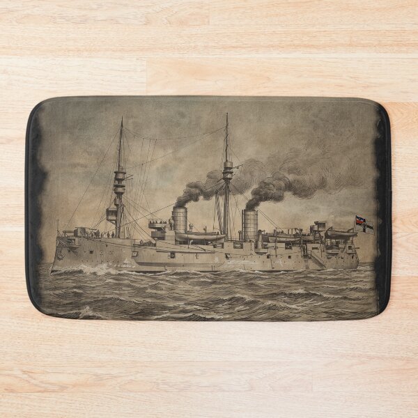 Item preview, Iron Phantom of the Orient: Imperial German Cruiser Deutschland Print designed and sold by FreiherrPK.