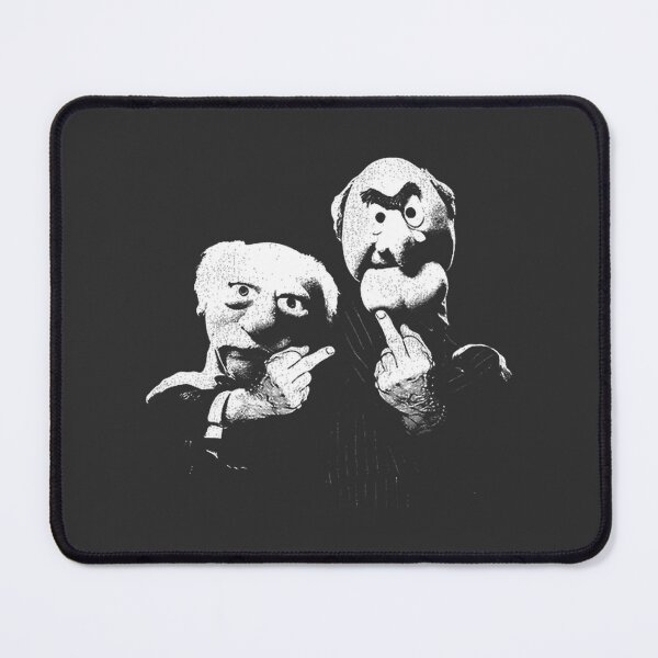Item preview, Funny Statler and Waldorf Middle Finger Muppet Parody Design designed and sold by Estifo.