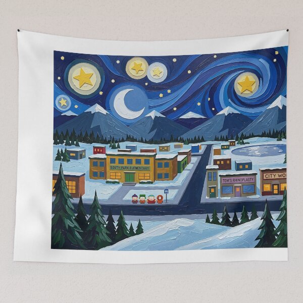 Item preview, South Park Starry Night Colorado Landscape designed and sold by Bad-Decisions-Designs.