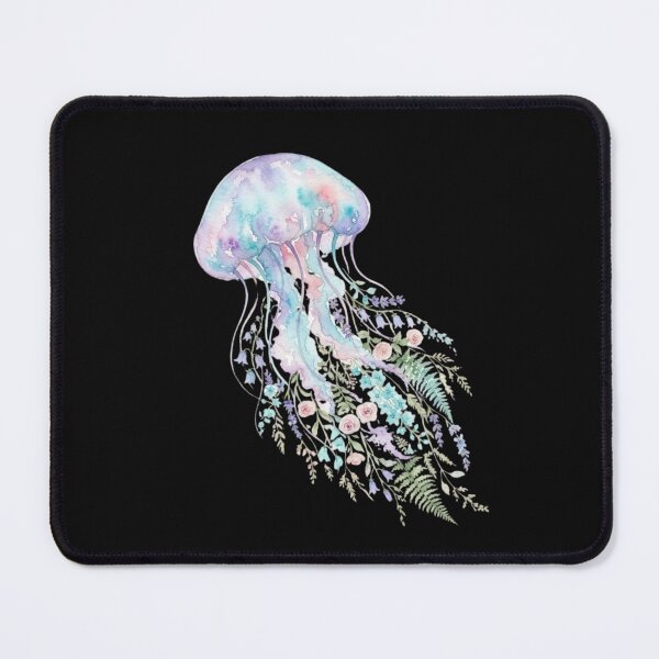 Item preview, Watercolor Floral Jellyfish Ocean Magic Fantasy Art designed and sold by bvdesignart.