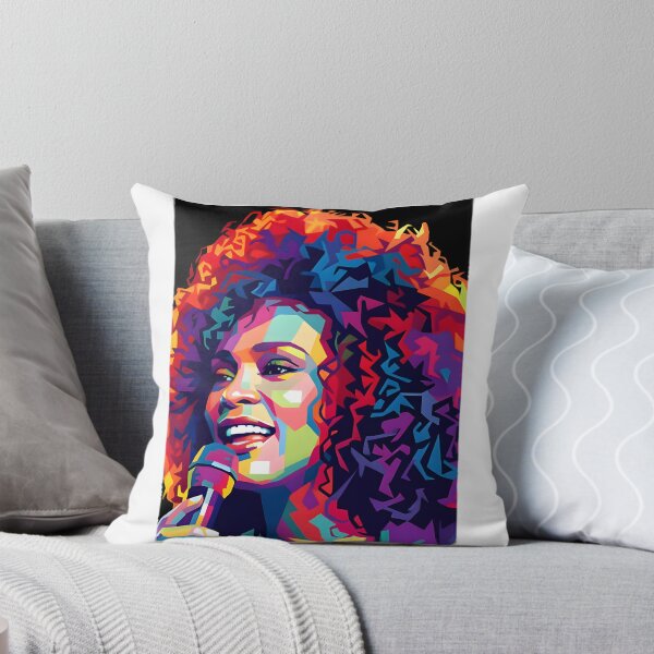 Item preview, Whitney Houston Pop Art Portrait Design with Vibrant Colors and Retro Style designed and sold by alikhrais.