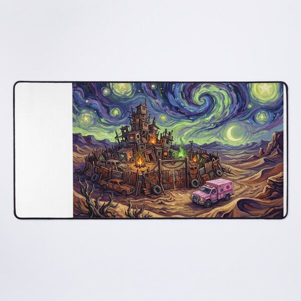 Item preview, Frogtown Starry Night Wasteland Landscape designed and sold by Bad-Decisions-Designs.