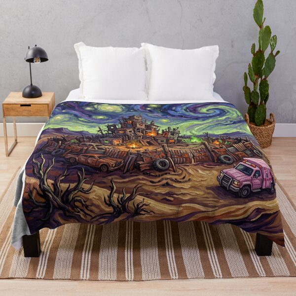Item preview, Frogtown Starry Night Wasteland Landscape designed and sold by Bad-Decisions-Designs.