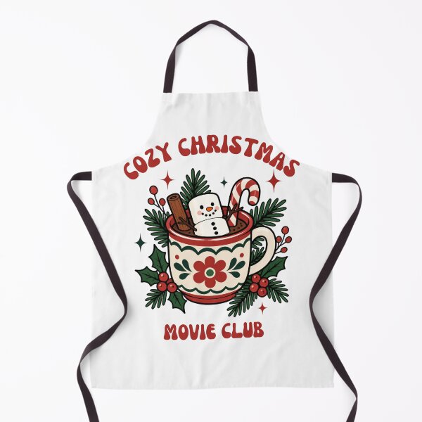 Item preview, Cozy Christmas Movie Club Hot Cocoa Retro Holiday Season Sticker Art designed and sold by wildsilencee.
