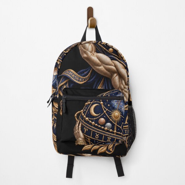Item preview, Atlas Ad Astra Embroidery – To the Stars Celestial Mythology Art designed and sold by Emoji Emblems.