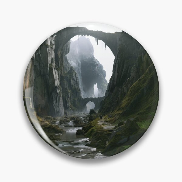 Item preview, A giant Mountain Troll emerging from deep within mist-covered valleys after heavy rain, Fantasy & Mythological Creatures designed and sold by CDC40.