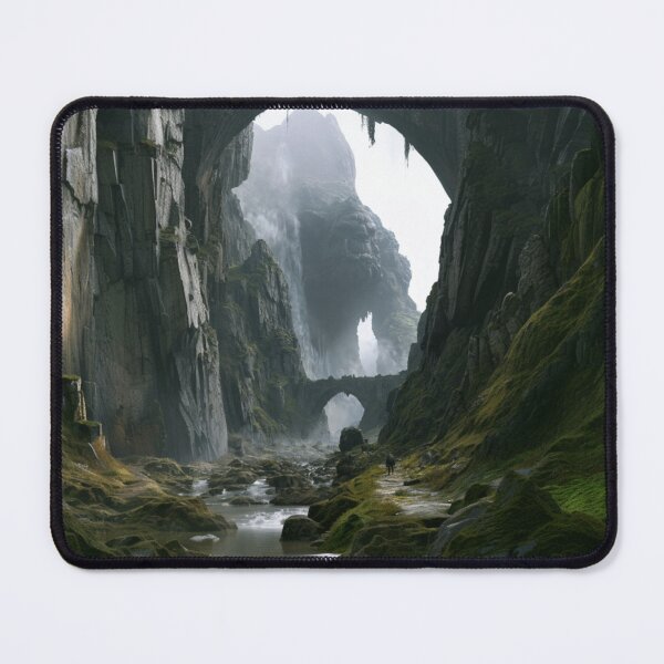 Item preview, A giant Mountain Troll emerging from deep within mist-covered valleys after heavy rain, Fantasy & Mythological Creatures designed and sold by CDC40.