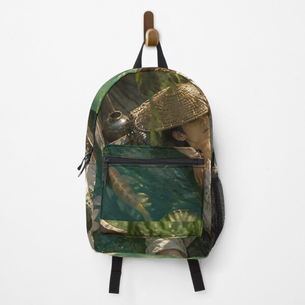 Item preview, Fisherman Sleeping in Boat on Emerald Lake designed and sold by sigmaartstudio.