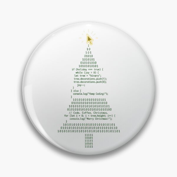 Artikelvorschau, Weihnachtsbaum für die Programmierung mit binären Matrixfunktionen entworfen und verkauft von SeasonalChic.