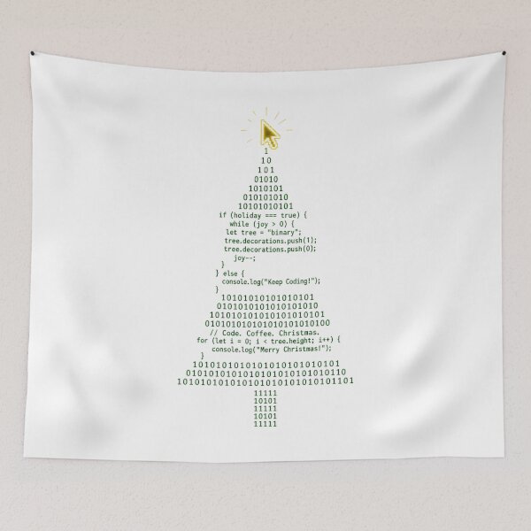 Item preview, Binary Matrix Programming Christmas Tree designed and sold by SeasonalChic.