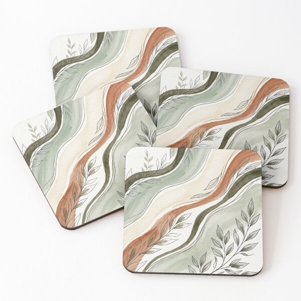 Item preview, Botanical Drift Abstract Nature Print designed and sold by Zaramodo.