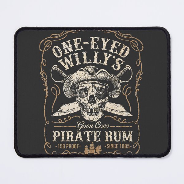 Item preview, One Eyed Willy's Goon Cove Pirate Rum Vintage Nautical Design designed and sold by ebaduzzaman.