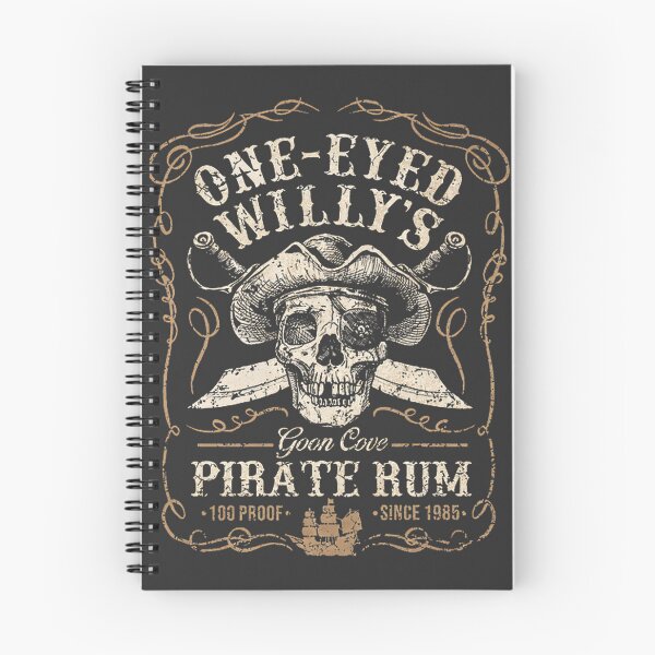 Item preview, One Eyed Willy's Goon Cove Pirate Rum Vintage Nautical Design designed and sold by ebaduzzaman.