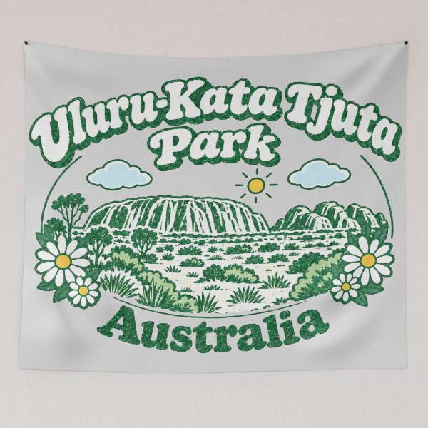 Aperçu de l'œuvre Parc national d'Uluru-Kata Tjuta Australie Paysage Foral Mignon créée et vendue par HowToCanadian.