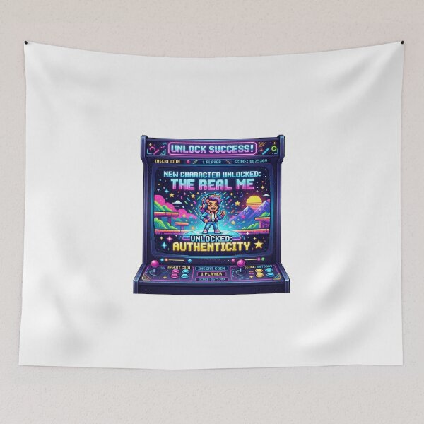 Item preview, Retro Arcade Unlock Success Authenticity designed and sold by Sanan Israyilli.