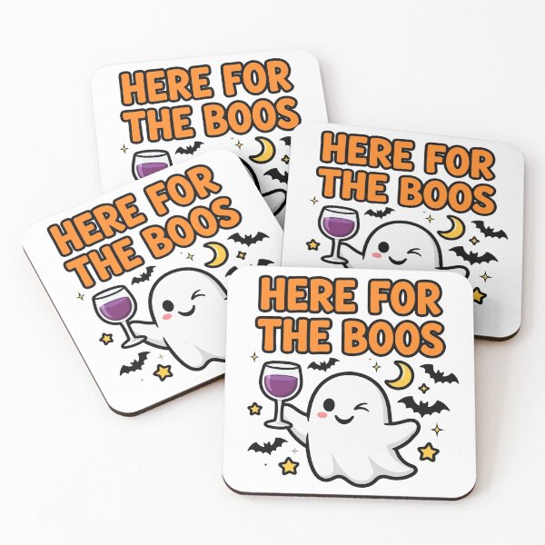 Item preview, Here For The Boos Funny Halloween Ghost Sticker designed and sold by Gurrteg.