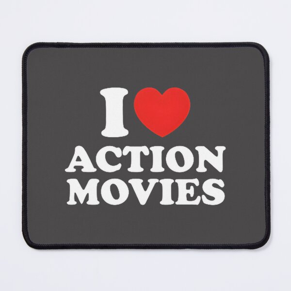 Item preview, I Love Action Movies Graphic Design for Fans of Adventure and Excitement designed and sold by GeneticSequence.