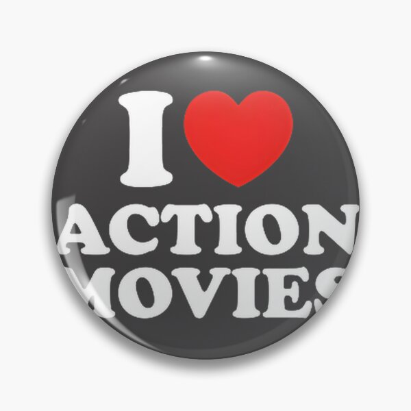 Item preview, I Love Action Movies Graphic Design for Fans of Adventure and Excitement designed and sold by GeneticSequence.