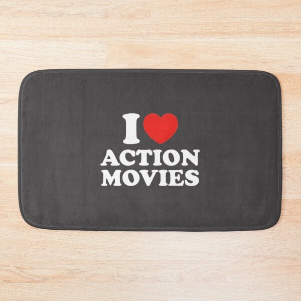 Item preview, I Love Action Movies Graphic Design for Fans of Adventure and Excitement designed and sold by GeneticSequence.