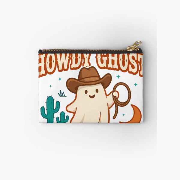 Item preview, Howdy Ghost Cute Western Cowboy Ghost Halloween Sticker designed and sold by Gurrteg.