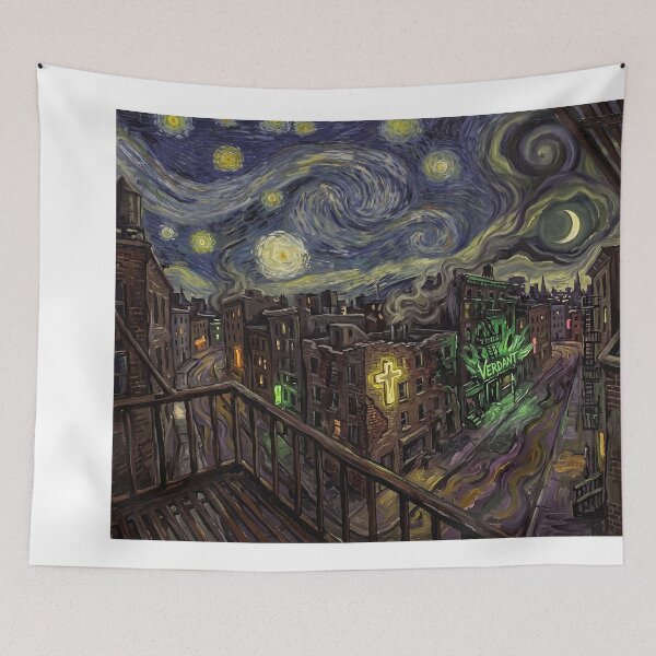 Item preview, The Glades Starry Night Verdant Landscape designed and sold by Bad-Decisions-Designs.