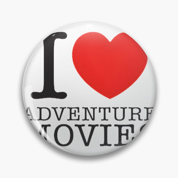 Item preview, I Love Adventure Movies Typography Design for Fans designed and sold by GeneticSequence.