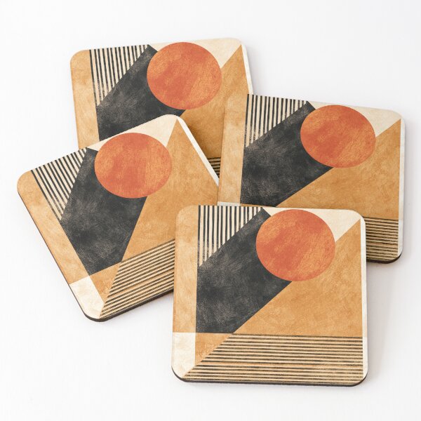 Item preview, Mid-Century Boho Geometric - Sun Stripes Abstract Pattern designed and sold by GrinGalore.