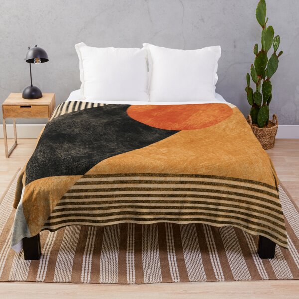 Item preview, Mid-Century Boho Geometric - Sun Stripes Abstract Pattern designed and sold by GrinGalore.