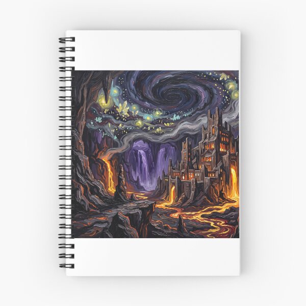 Item preview, Svartalfheim Starry Night Underground Landscape designed and sold by Bad-Decisions-Designs.