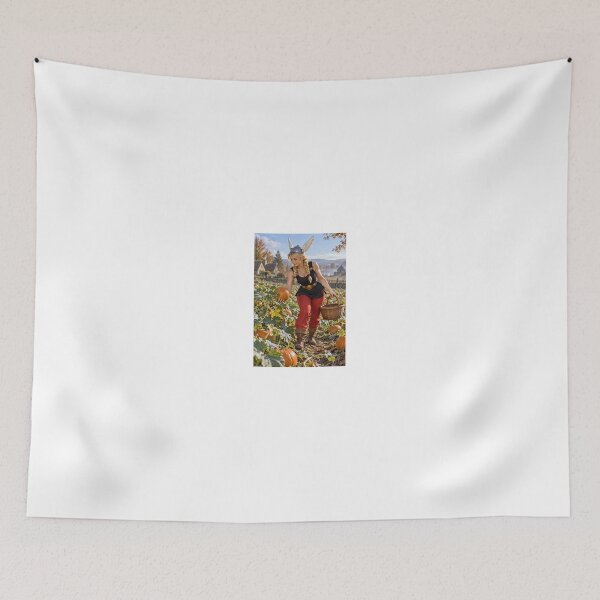 Item preview, Blonde Woman in Viking Helmet at Pumpkin Patch designed and sold by CathryneDelamort.
