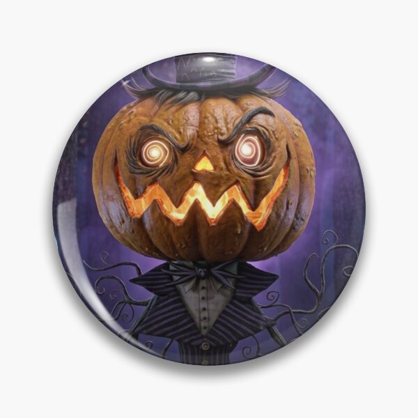 Item preview, Halloween Jack o Lantern pumpkin man in top hat illustration designed and sold by Vintage Designs +.