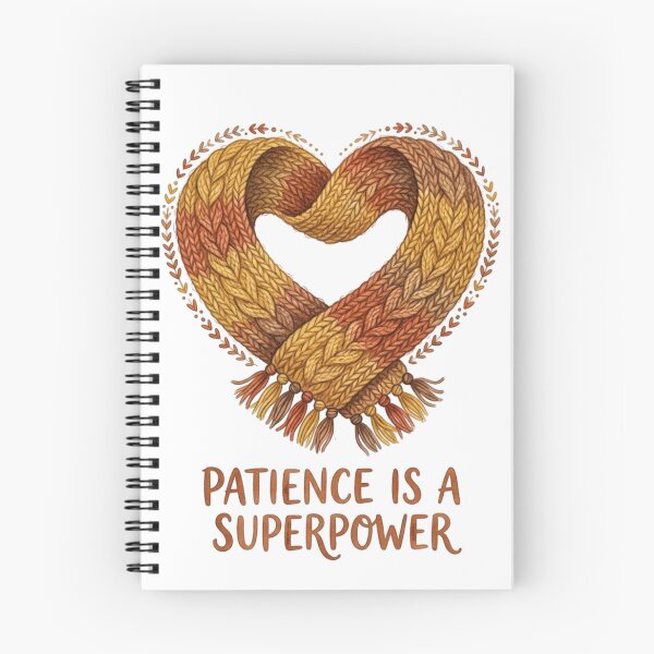 Item preview, Patience Is A Superpower Knitted Heart designed and sold by Sanan Israyilli.