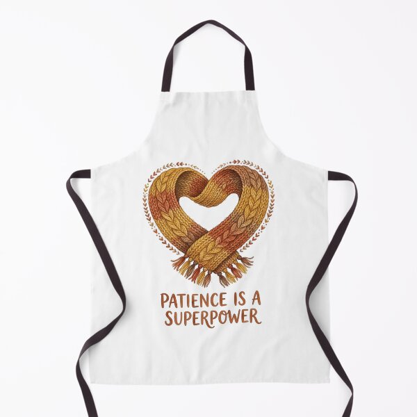 Item preview, Patience Is A Superpower Knitted Heart designed and sold by Sanan Israyilli.
