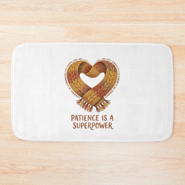 Item preview, Patience Is A Superpower Knitted Heart designed and sold by Sanan Israyilli.