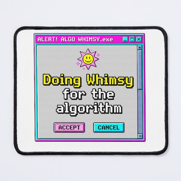 Item preview, Doing Whimsy For The Algorithm Retro Popup designed and sold by Bad-Decisions-Designs.