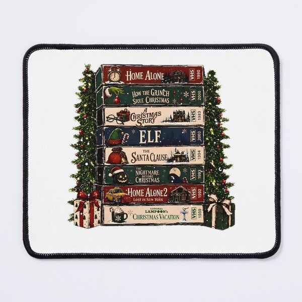 Item preview, Vintage Christmas Movies VHS Holiday Retro Nostalgia Design designed and sold by dropside.