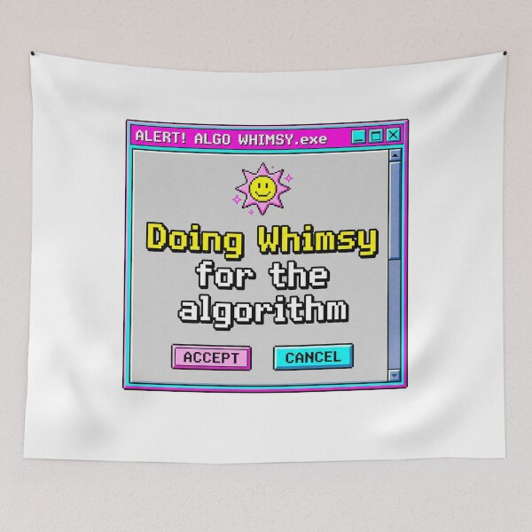 Item preview, Doing Whimsy For The Algorithm Retro Popup designed and sold by Bad-Decisions-Designs.
